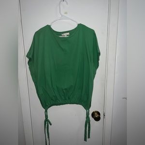 Anthropologie Green Top size M